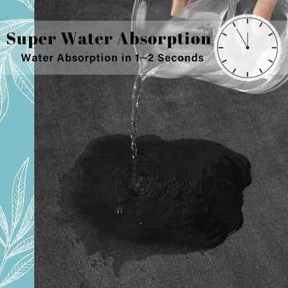 Super absorbent floor mat.