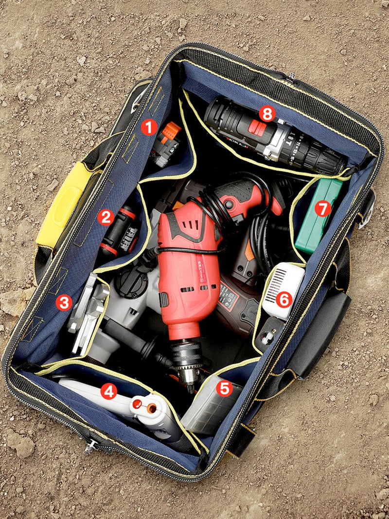  Waterproof Tool Bag Adjustable Shoulder Strap Collapsible Wear-Resistant 