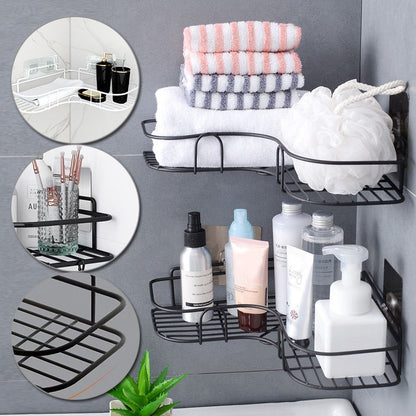 Corner Frame Iron Shower Caddy Storage Rack for Bathroom Accessories