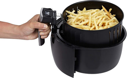 " Black Programmable Air Fryer with 8 Cook Presets, 3.7-Quart Capacity"