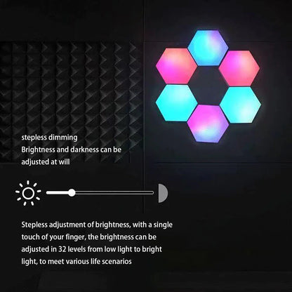 Cool LED Hexagonal Night Light for Home