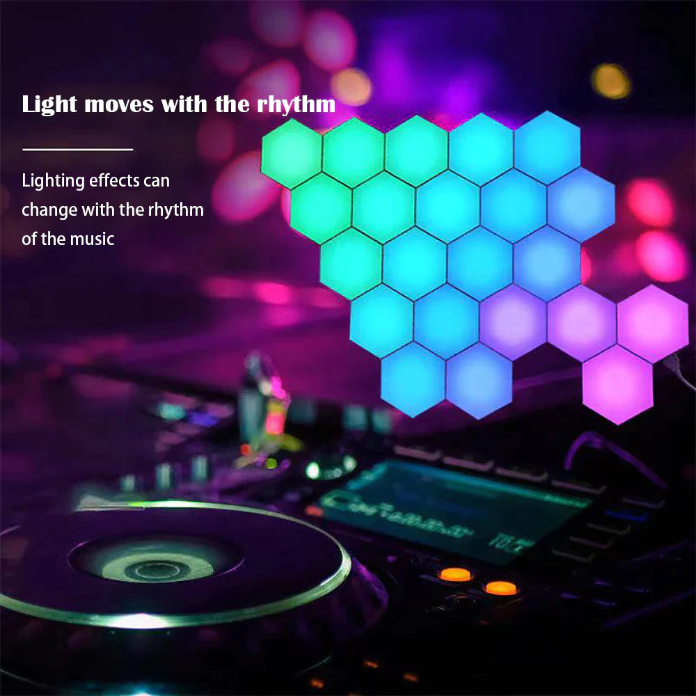 Cool LED Hexagonal Night Light for Home